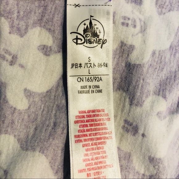 Disney Women’s PJ Set.   sz S. Purple w/ Orange. Mickey Mouse Ghosts - Picture 6 of 7